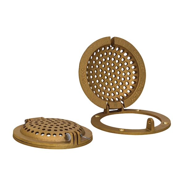 Bronze Round Hull Strainer w/Access Door f/Up To 2" Thru-Hull